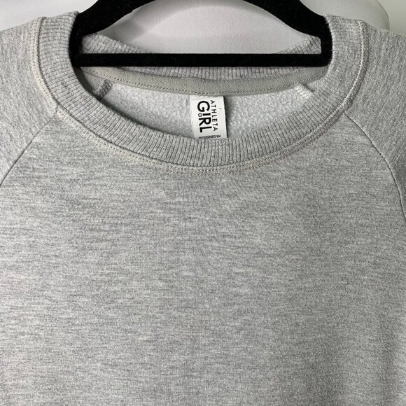 Athleta Girl Kids Gray Sweatshirt Top Long Sleeve Size Large 12 Years - Picture 6 of 13